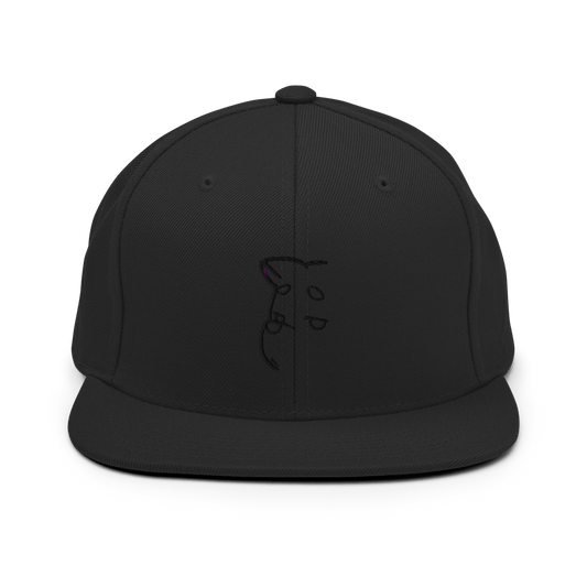 Barker's Classic Simple Black Embroidered Snapback - barkerclothing
