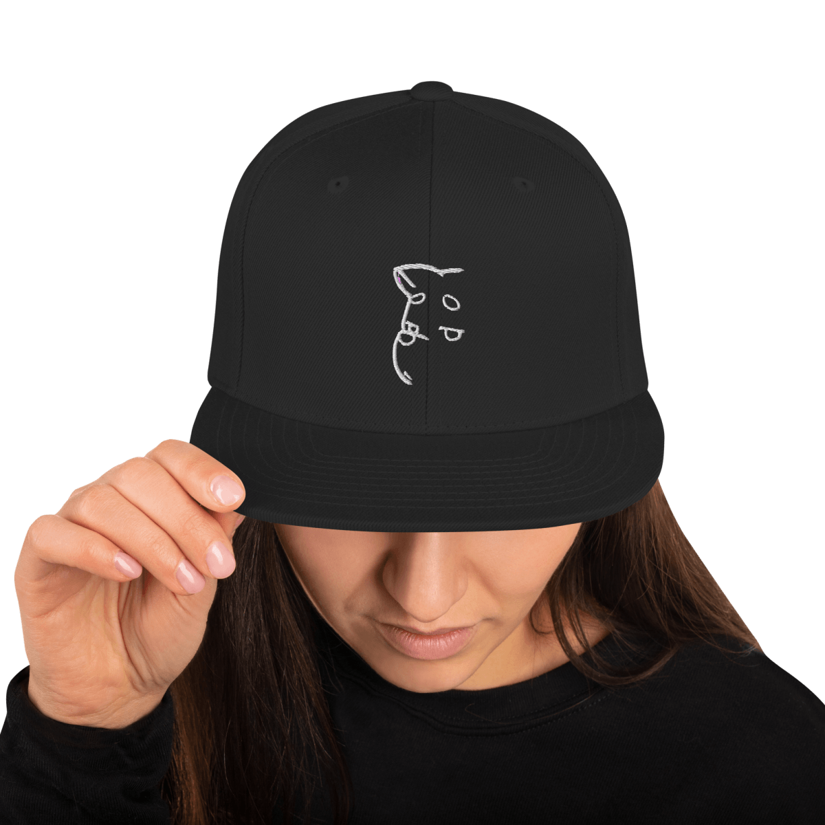 Barker's Classic Simple White Embroidered Snapback - barkerclothing