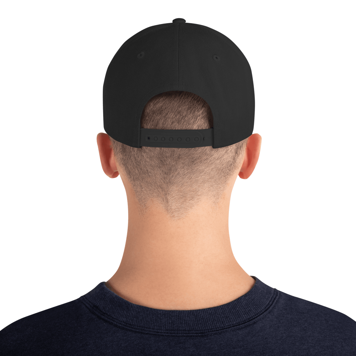 Barker's Classic Simple White Embroidered Snapback - barkerclothing
