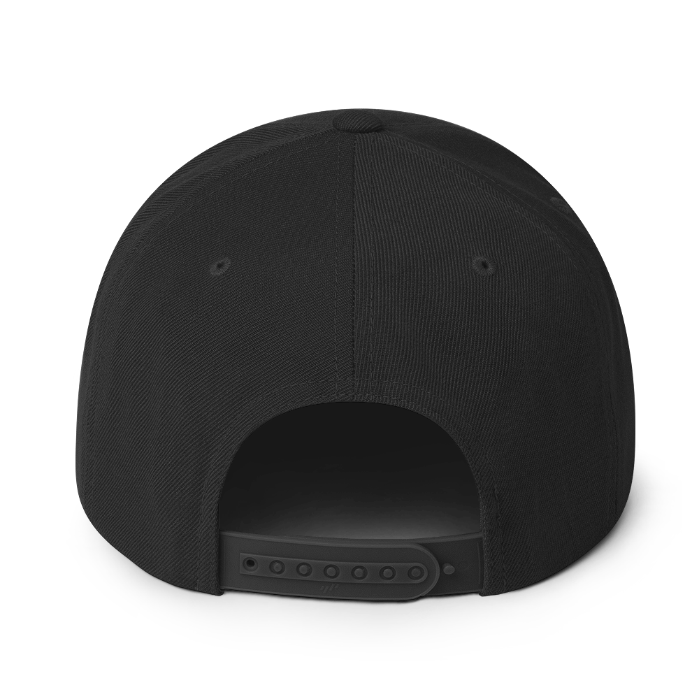 Barker's Classic Simple White Embroidered Snapback - barkerclothing
