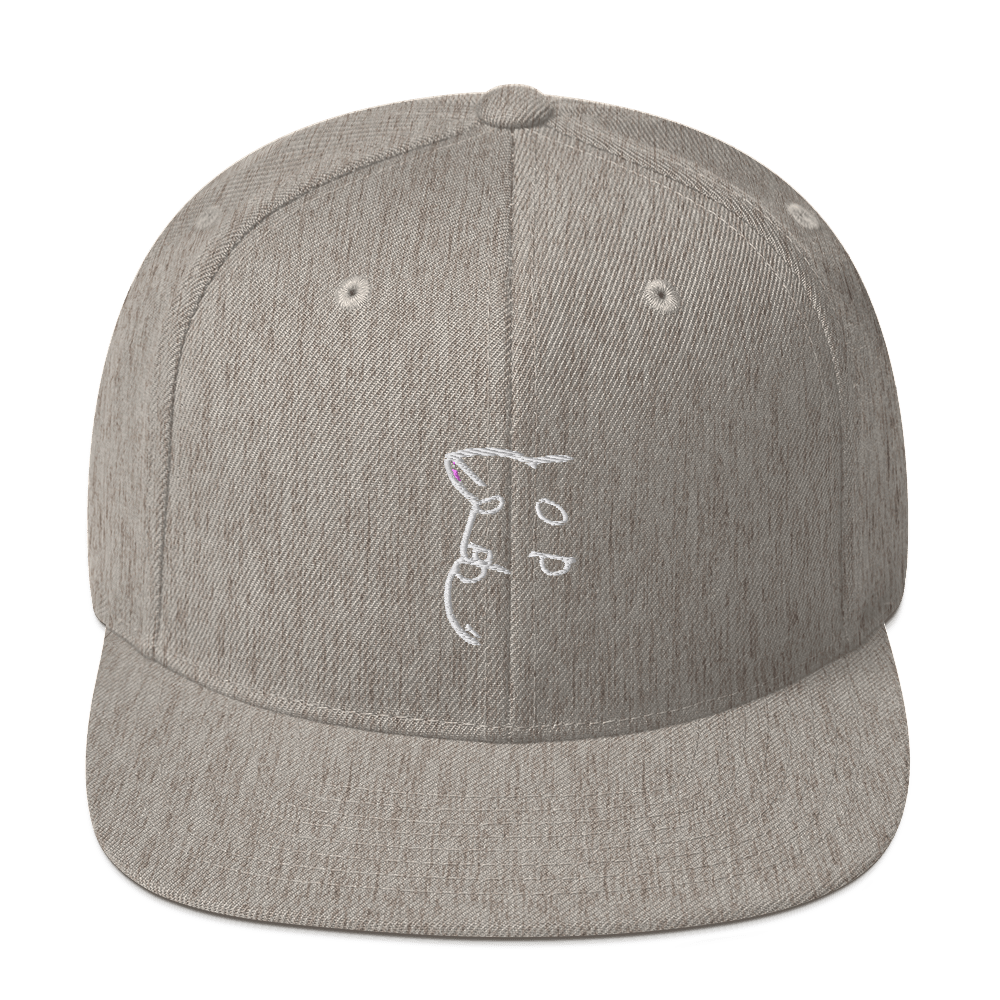 Barker's Classic Simple White Embroidered Snapback - barkerclothing