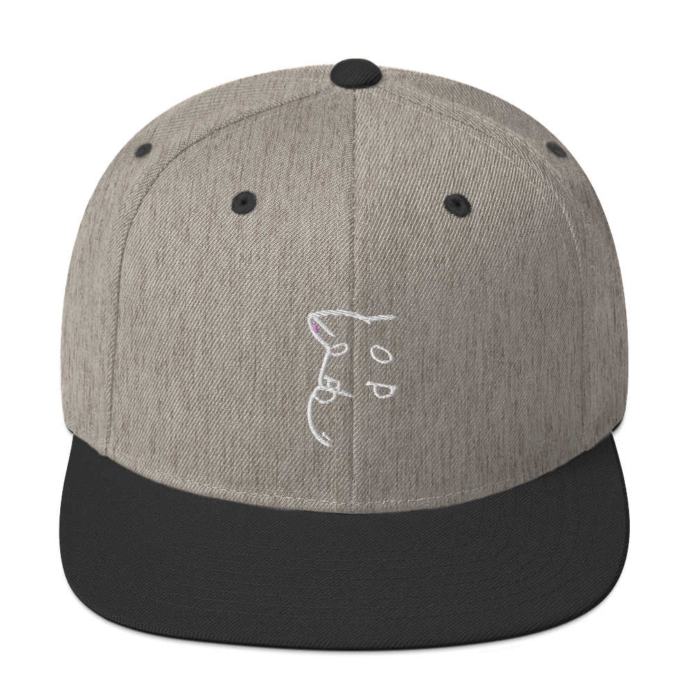 Barker's Classic Simple White Embroidered Snapback - barkerclothing