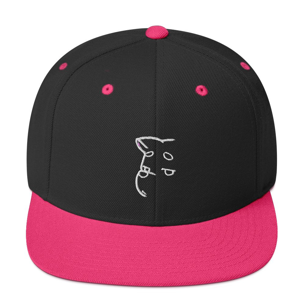Barker's Classic Simple White Embroidered Snapback - barkerclothing