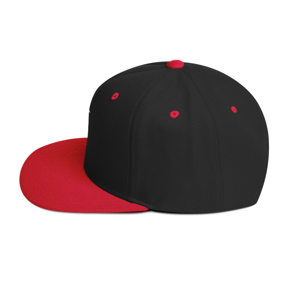 Barker's Classic Simple White Embroidered Snapback - barkerclothing