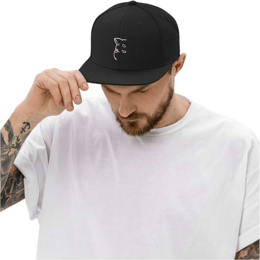 Barker's Classic Simple White Embroidered Snapback - barkerclothing