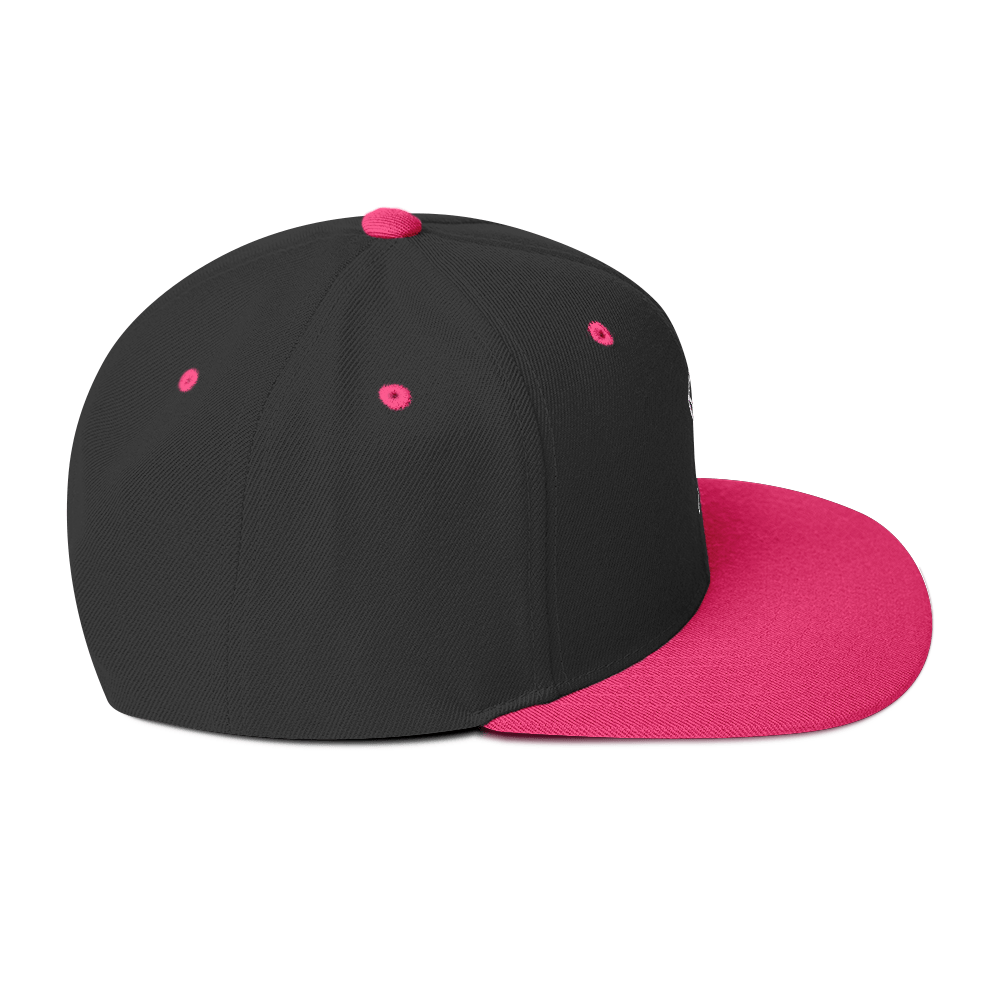 Barker's Classic Simple White Embroidered Snapback - barkerclothing
