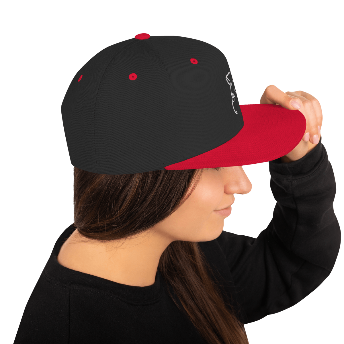 Barker's Classic Simple White Embroidered Snapback - barkerclothing