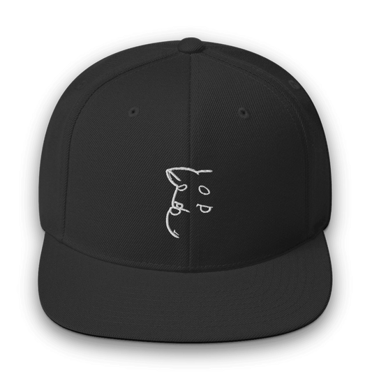 Barker's Classic Simple White Embroidered Snapback - barkerclothing