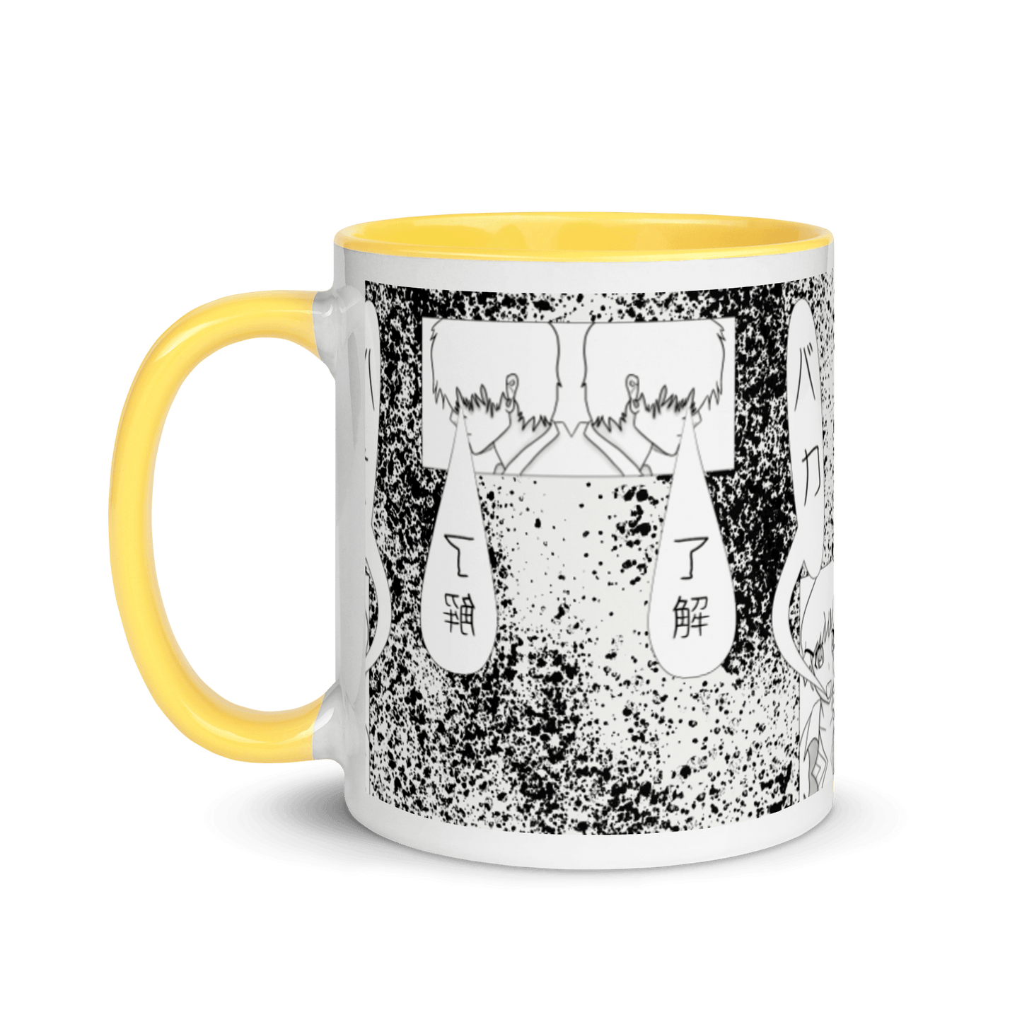 Busy Manga Mug with Coloured Inside - barkerclothing