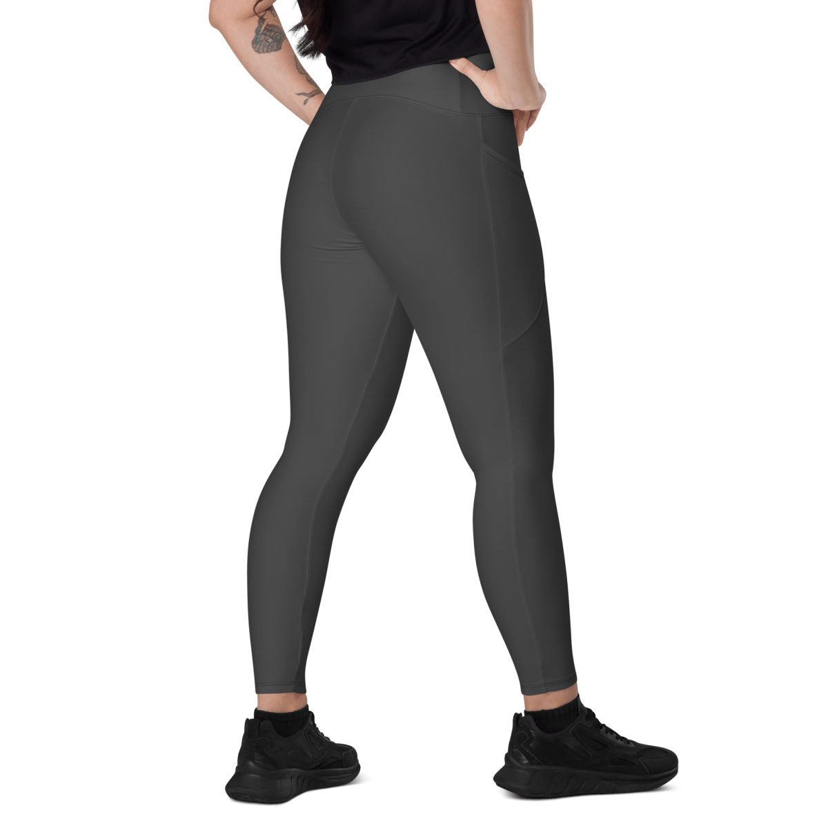 Crossover Leggings with Pockets - barkerclothing
