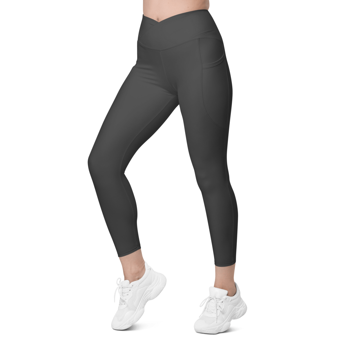Crossover Leggings with Pockets - barkerclothing