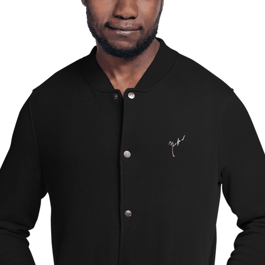Embroidered 'Signature' Champion Bomber Jacket - barkerclothing