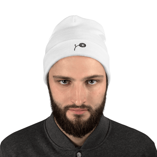Happy Sunflower Embroidered Beanie - barkerclothing