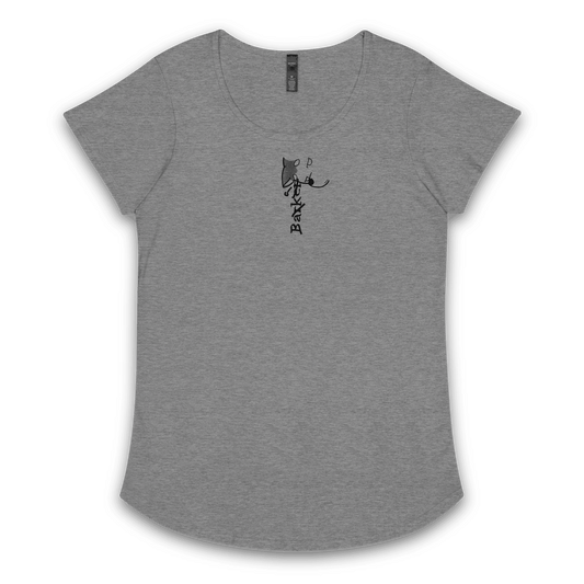Ladies 'Barker Logo' Round Neck Tee - barkerclothing