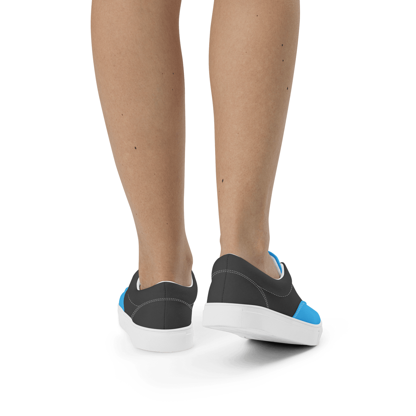 Ladies Grey & Blue Lace-Ups - barkerclothing