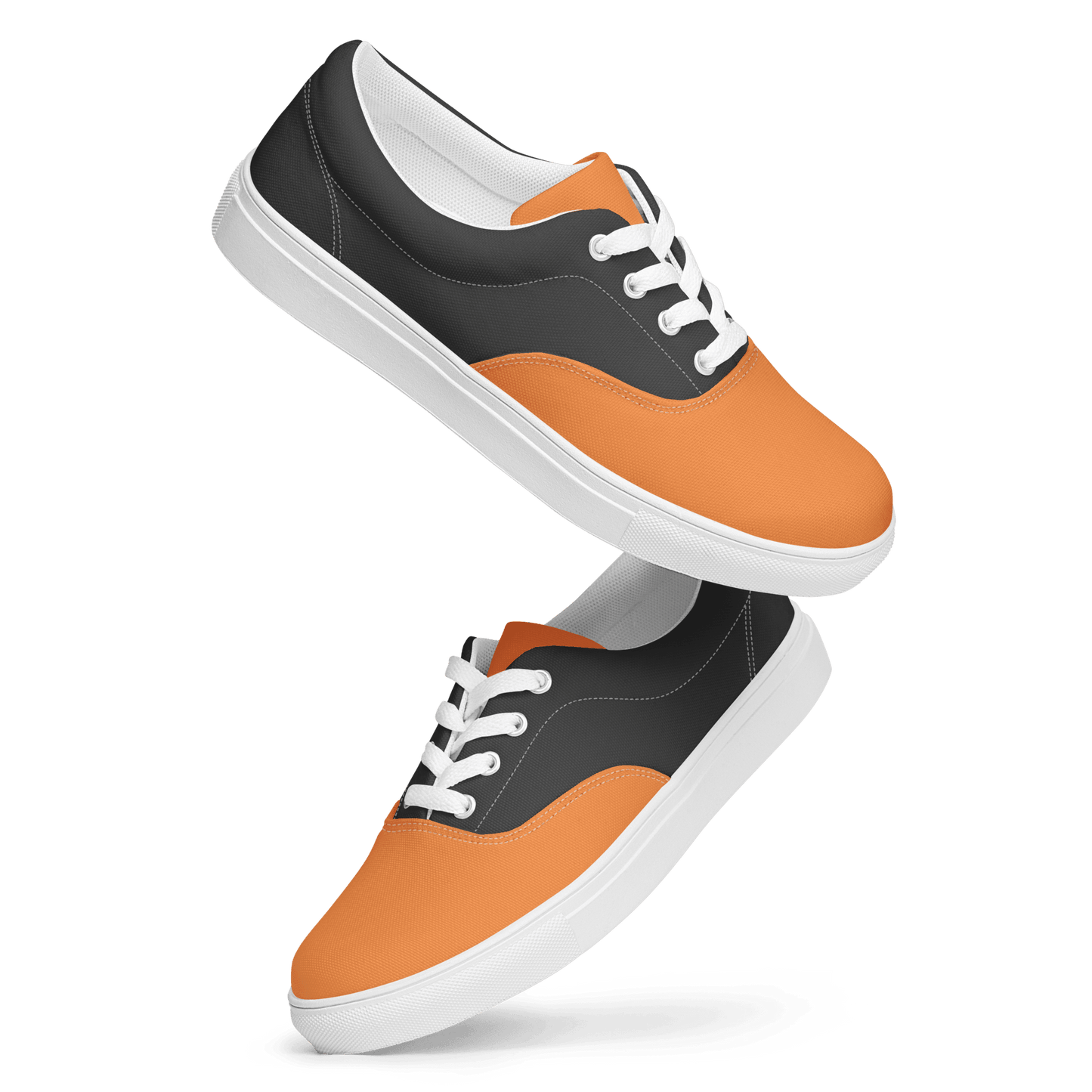 Ladies Grey & Orange Lace-Ups - barkerclothing