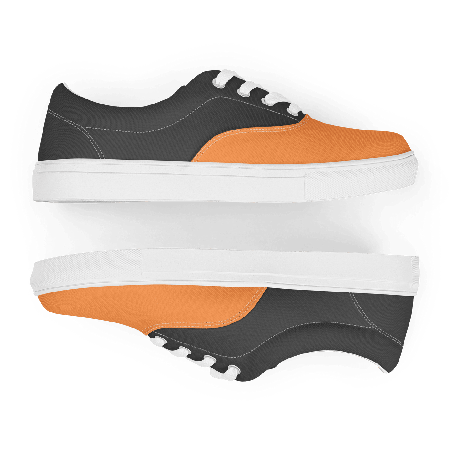 Ladies Grey & Orange Lace-Ups - barkerclothing