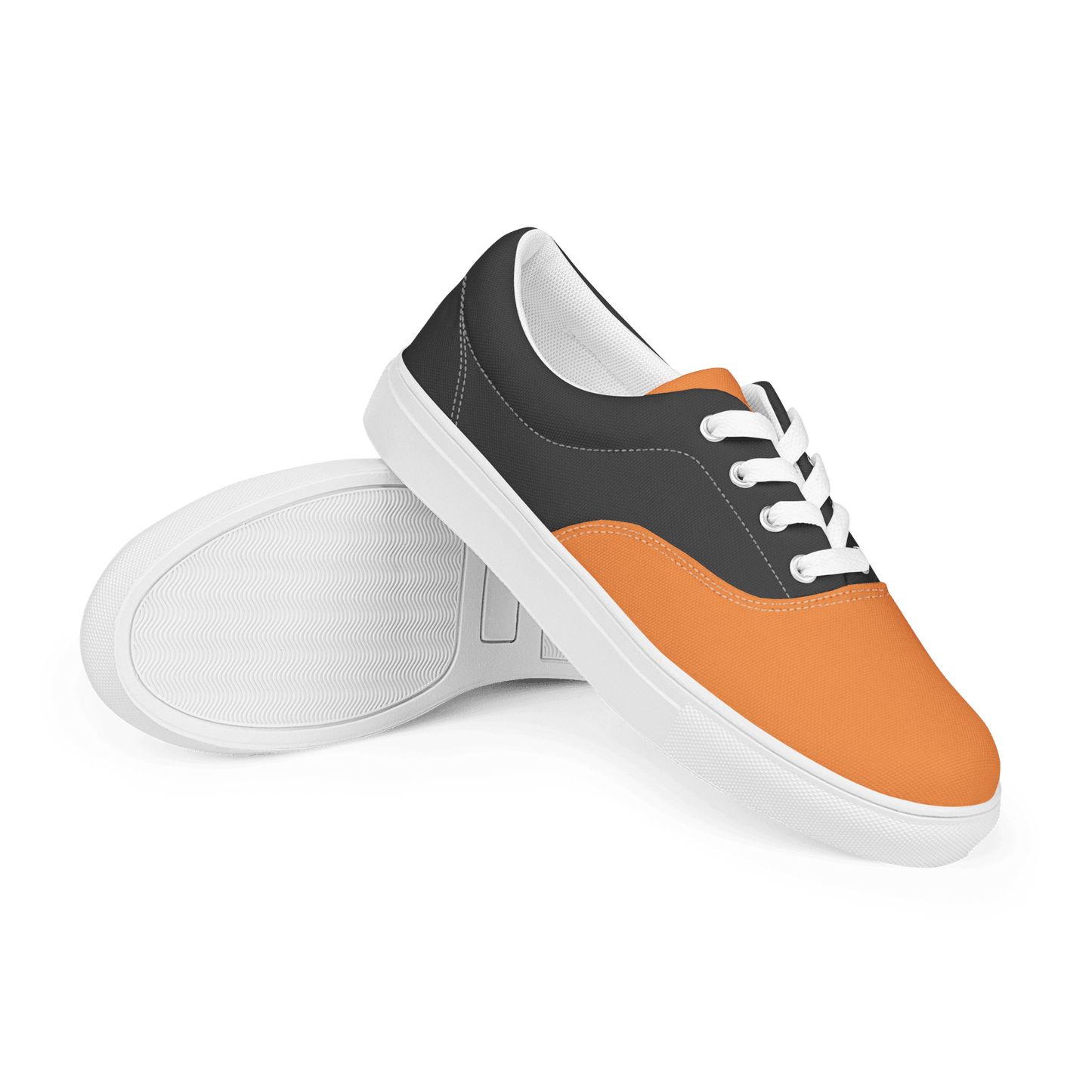 Ladies Grey & Orange Lace-Ups - barkerclothing
