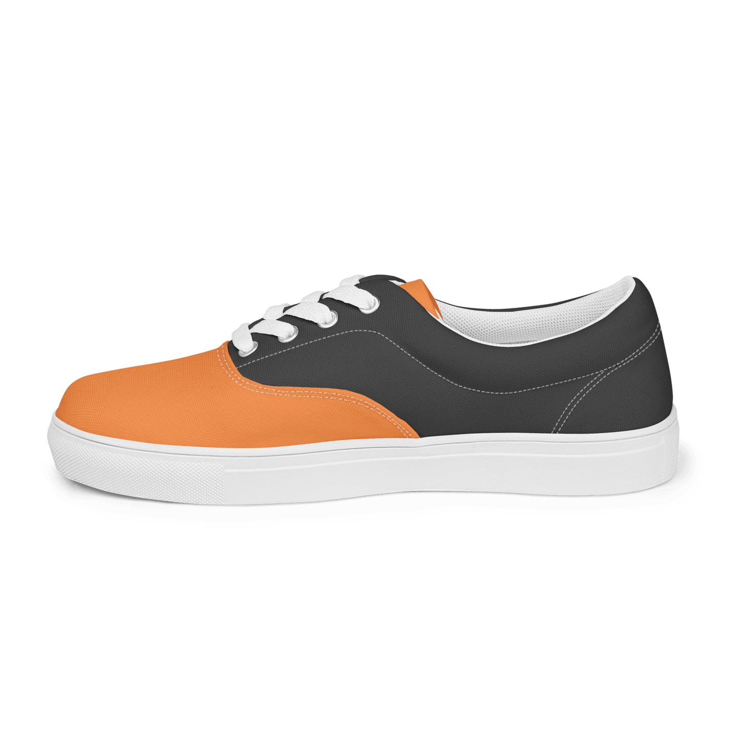 Ladies Grey & Orange Lace-Ups - barkerclothing