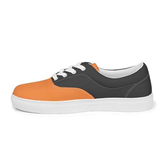 Ladies Grey & Orange Lace-Ups - barkerclothing