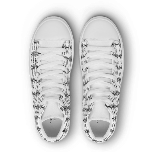 Ladies Kaleidoscopic 'Kissing Barker' High Tops - barkerclothing