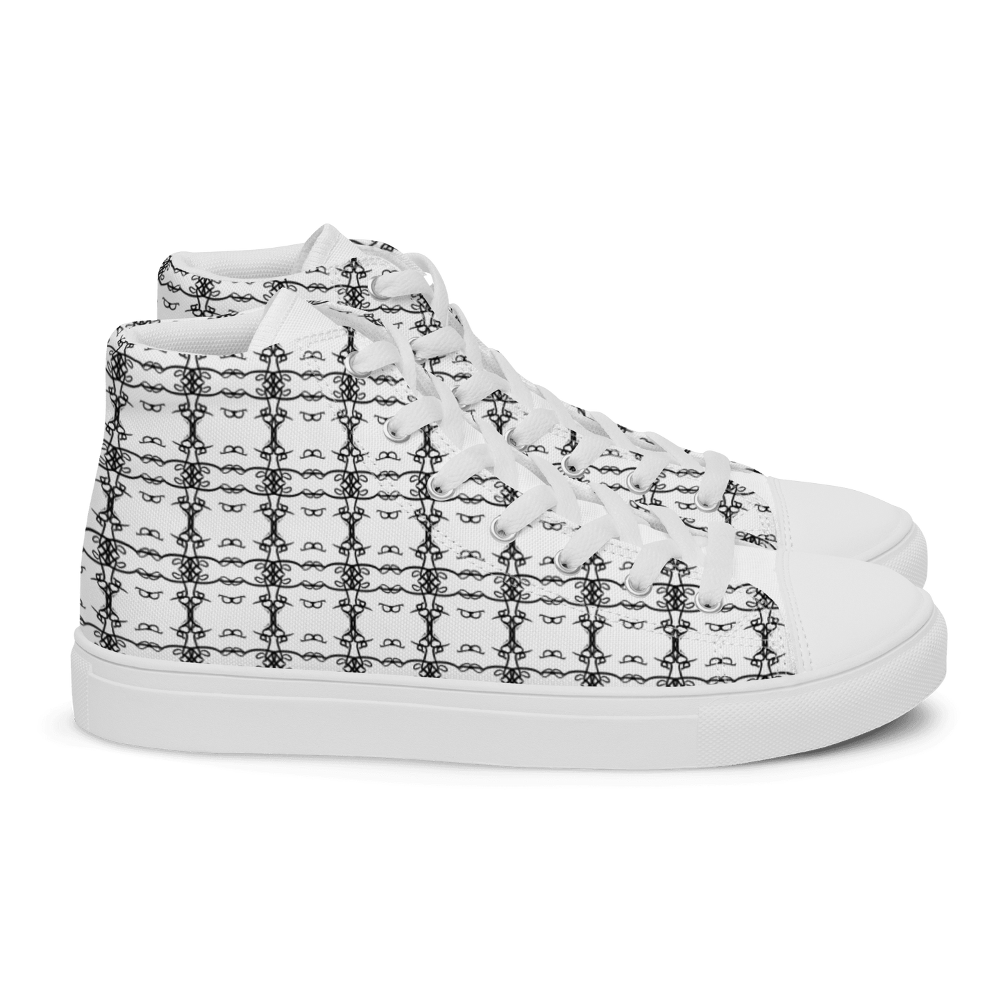 Ladies Kaleidoscopic 'Kissing Barker' High Tops - barkerclothing