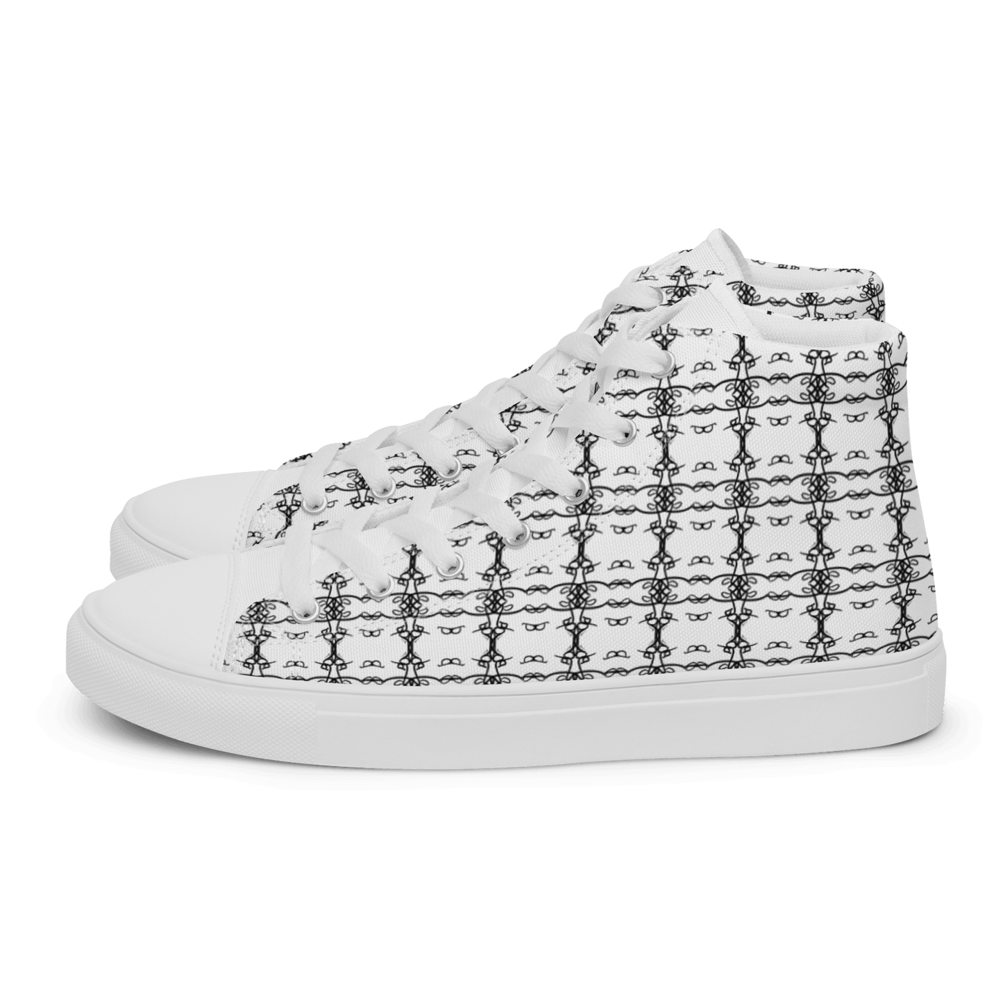 Ladies Kaleidoscopic 'Kissing Barker' High Tops - barkerclothing