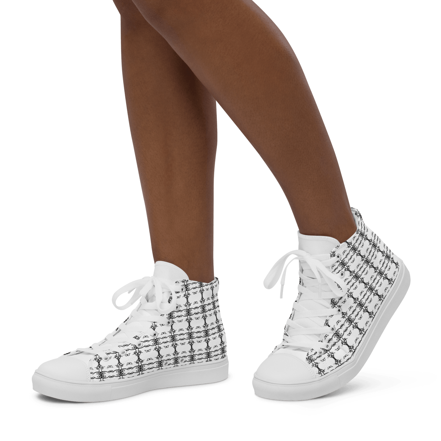 Ladies Kaleidoscopic 'Kissing Barker' High Tops - barkerclothing