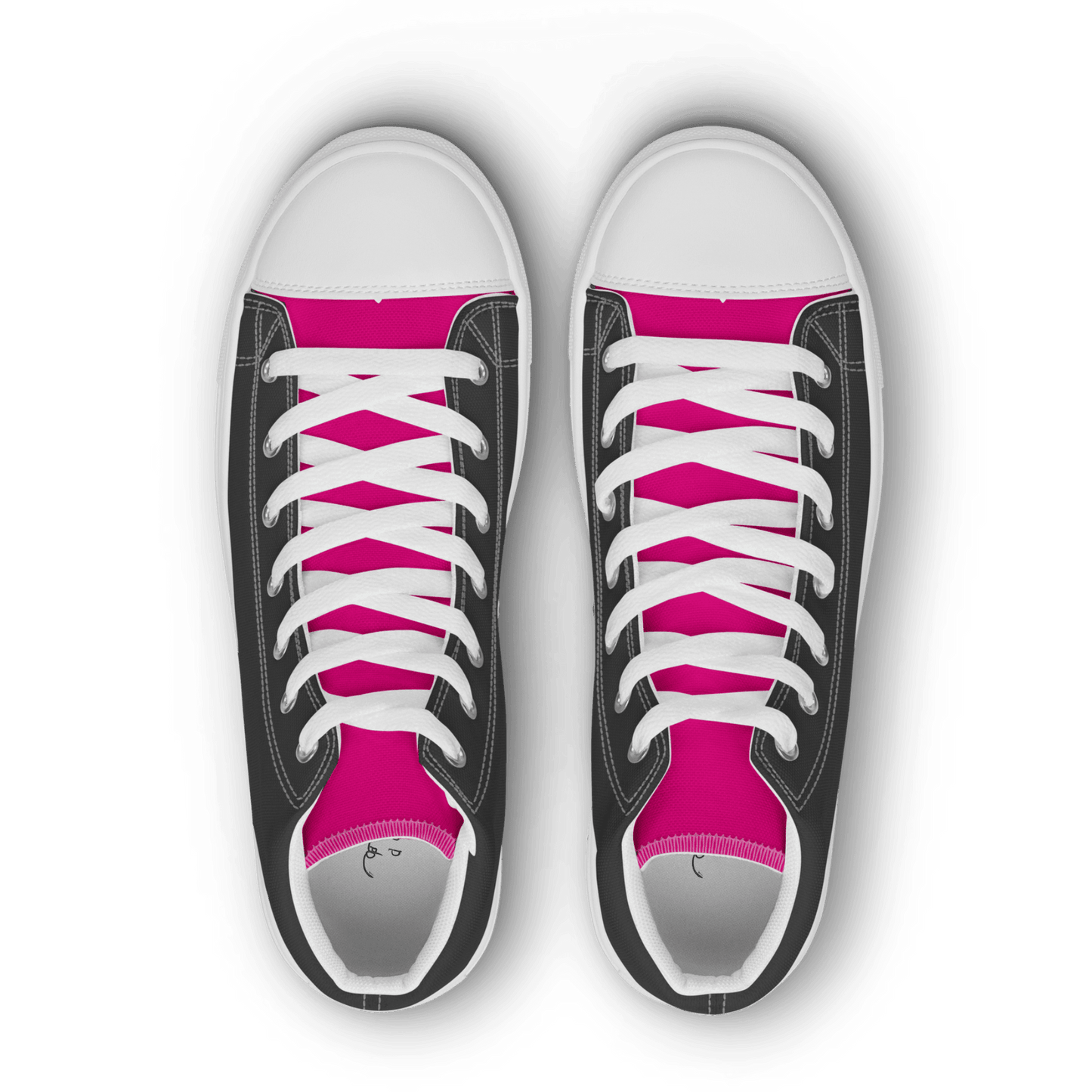 Ladies 'Pink Tongue' High Tops - barkerclothing