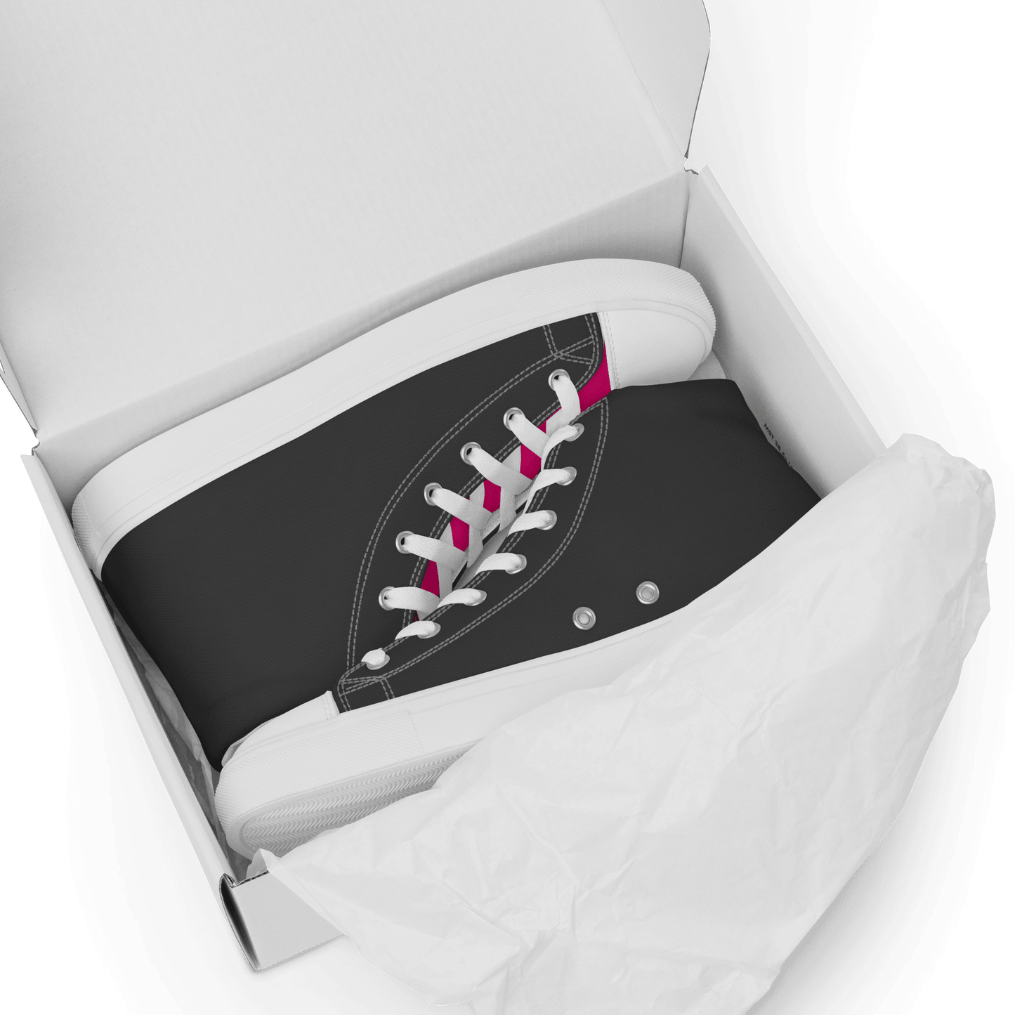 Ladies 'Pink Tongue' High Tops - barkerclothing
