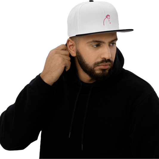 'Loves Me, Loves Me Not' Pink Embroidered Snapback - barkerclothing