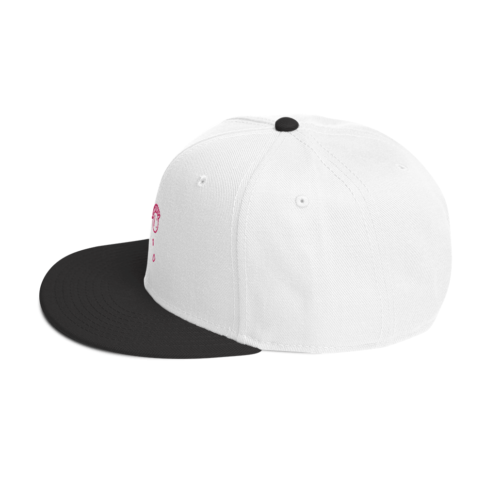 'Loves Me, Loves Me Not' Pink Embroidered Snapback - barkerclothing