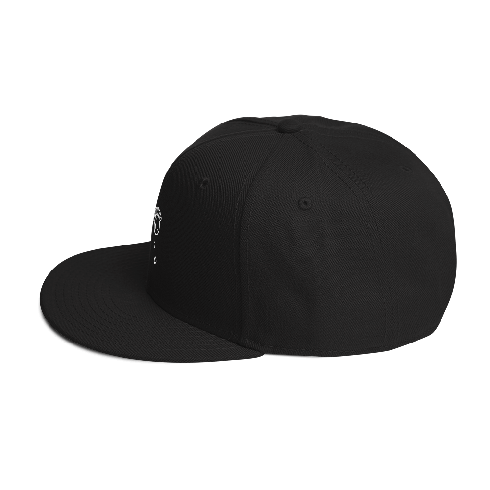 'Loves Me, Loves Me Not' White Embroidered Snapback - barkerclothing