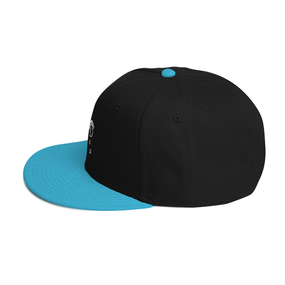 'Loves Me, Loves Me Not' White Embroidered Snapback - barkerclothing