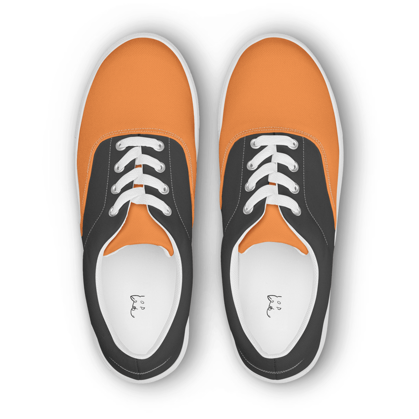 Men’s Grey & Orange Lace-Ups - barkerclothing