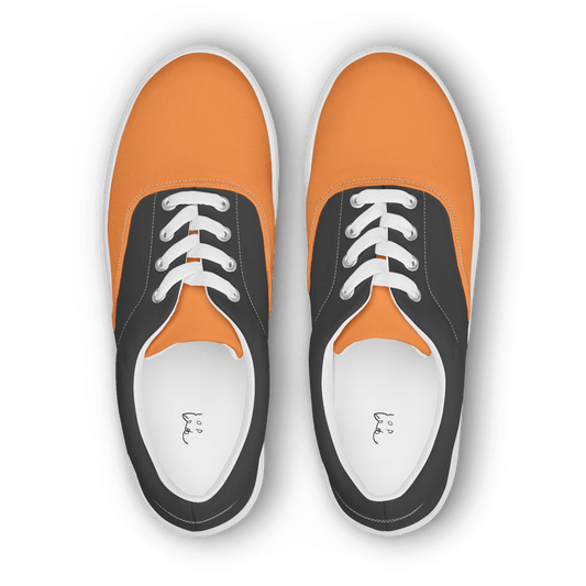 Men’s Grey & Orange Lace-Ups - barkerclothing