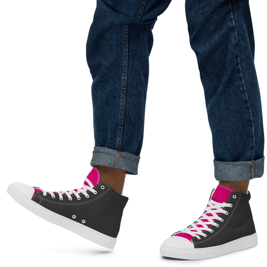 Men’s 'Pink Tongue' High Tops - barkerclothing