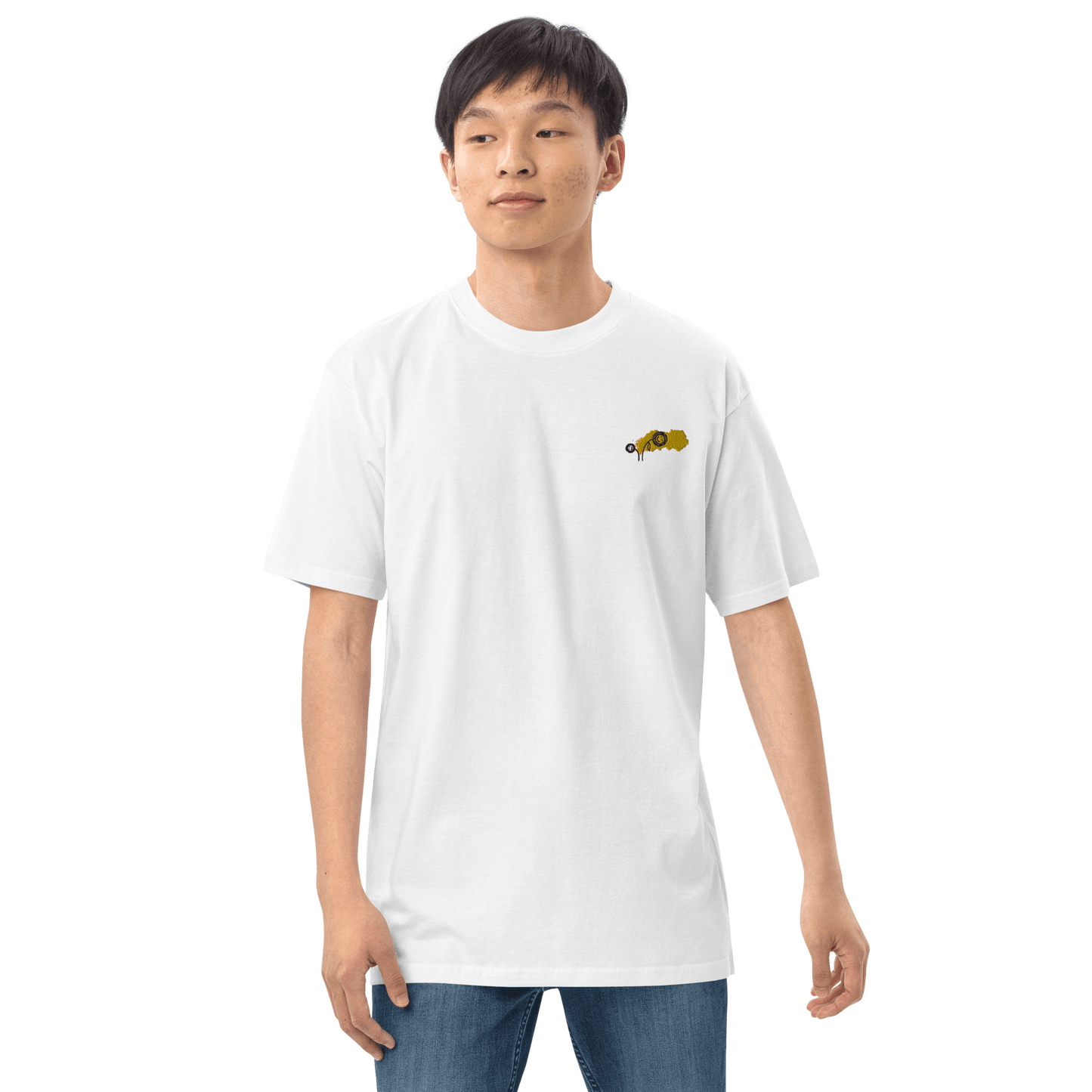 Men’s Premium 'Washed Sunflower' Tee - barkerclothing