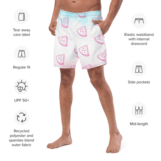 Men's 'Raining Melon' Swim Shorts - barkerclothing