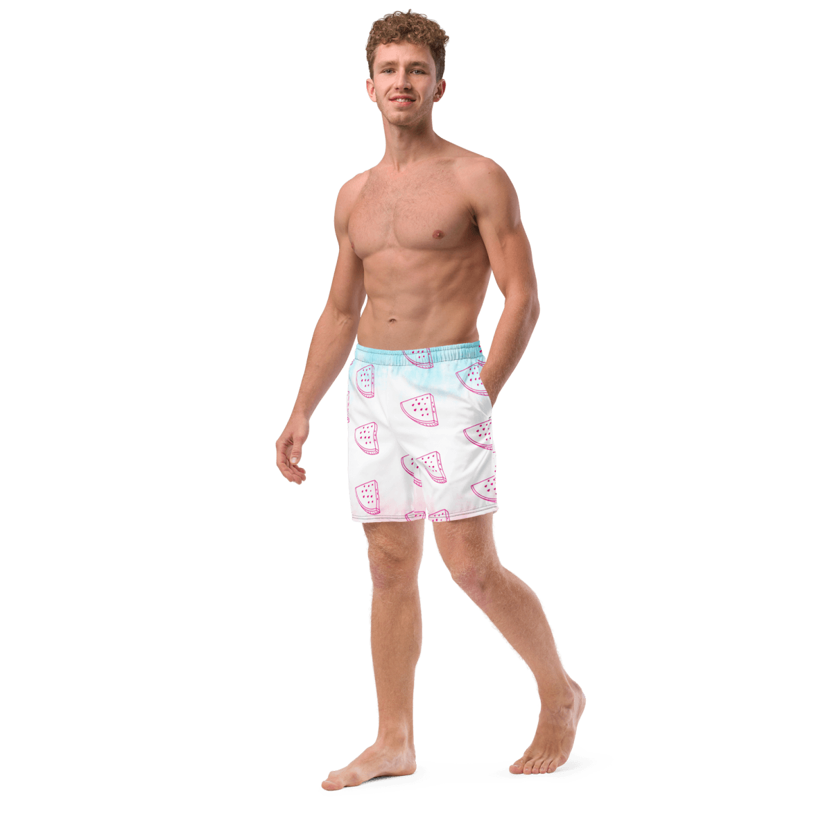 Men's 'Raining Melon' Swim Shorts - barkerclothing