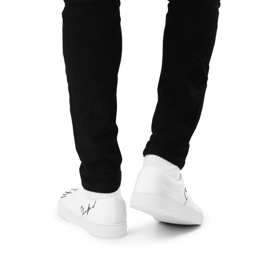 Men’s Signature Scribble Lace-up Canvas Shoes - barkerclothing