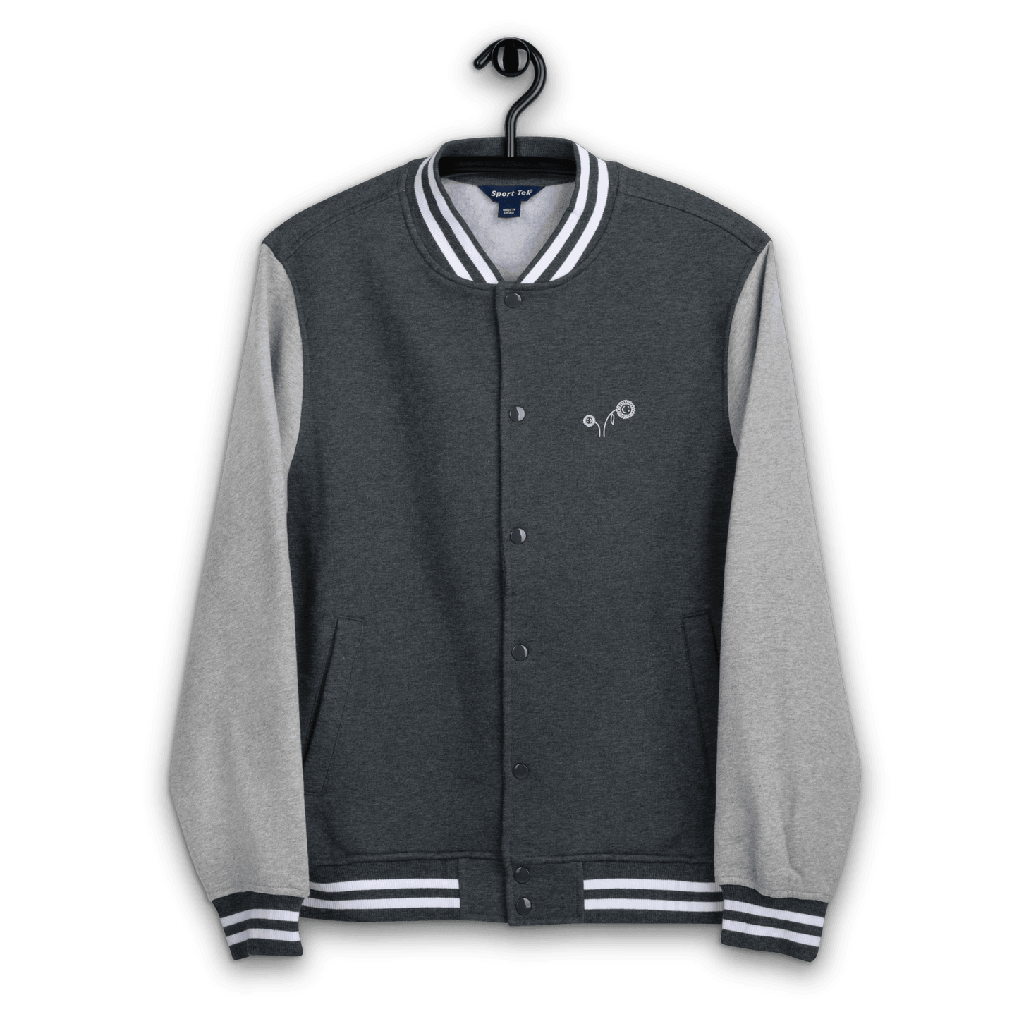 Men's 'Two Happy Sunflowers' Letterman Jacket - barkerclothing