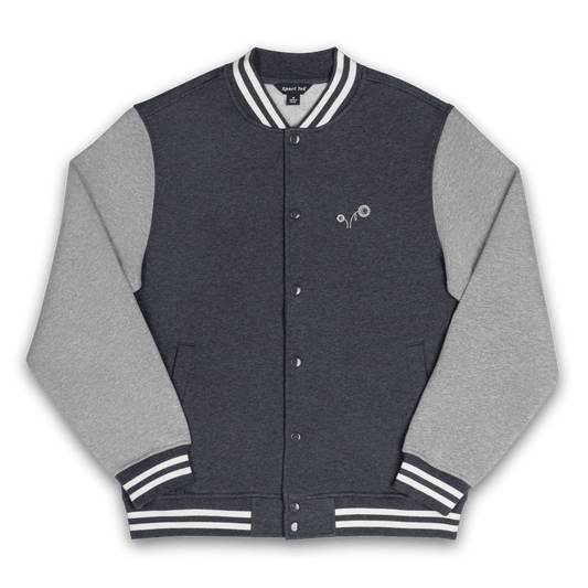 Men's 'Two Happy Sunflowers' Letterman Jacket - barkerclothing