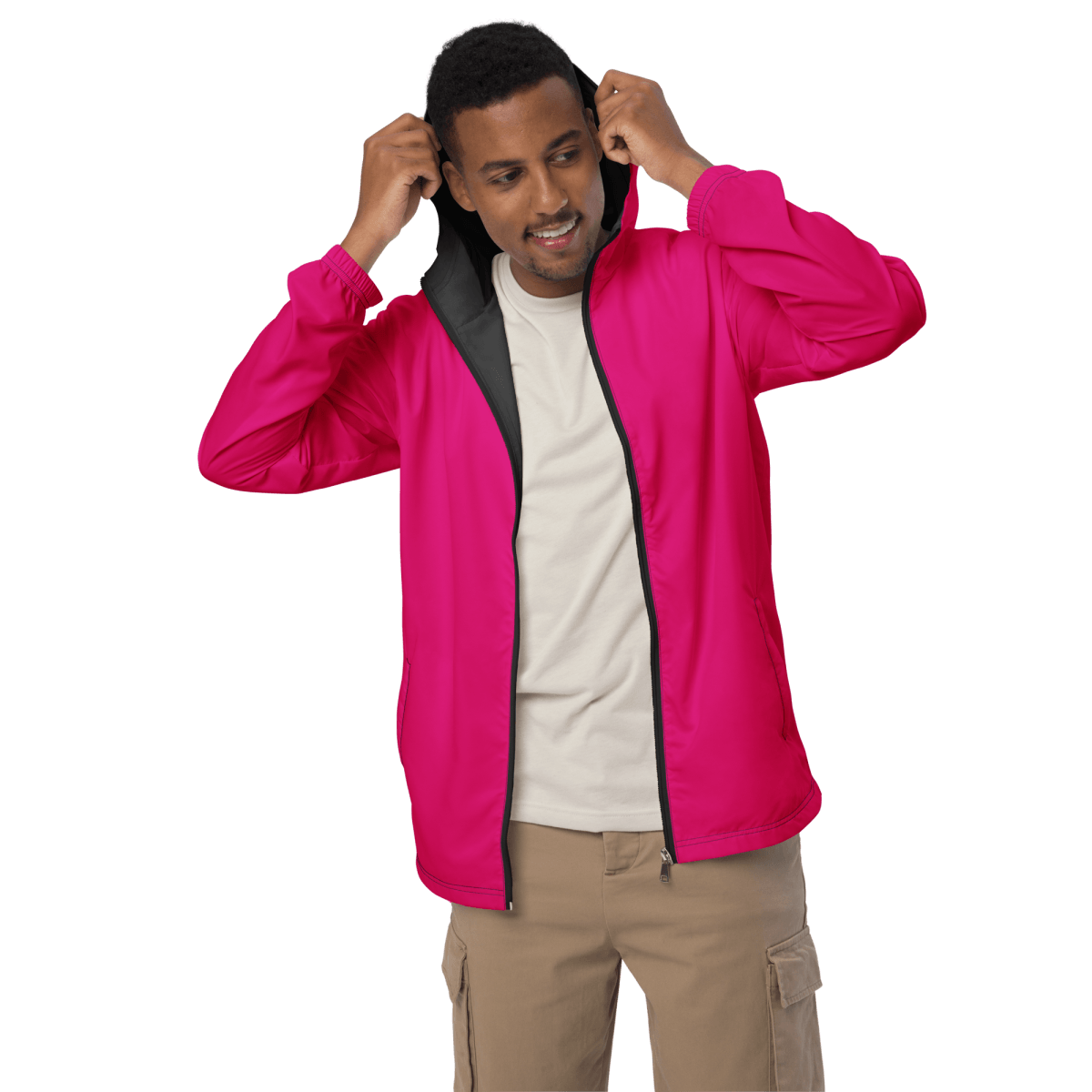 Men’s Windbreaker (Pink) - barkerclothing