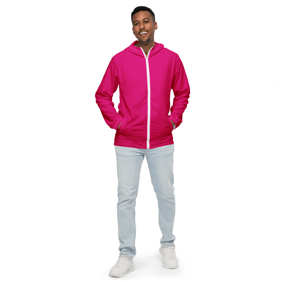 Men’s Windbreaker (Pink) - barkerclothing