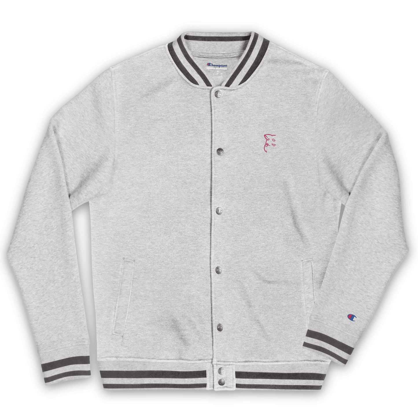 'Simply Barker' Embroidered Champion Bomber Jacket - barkerclothing