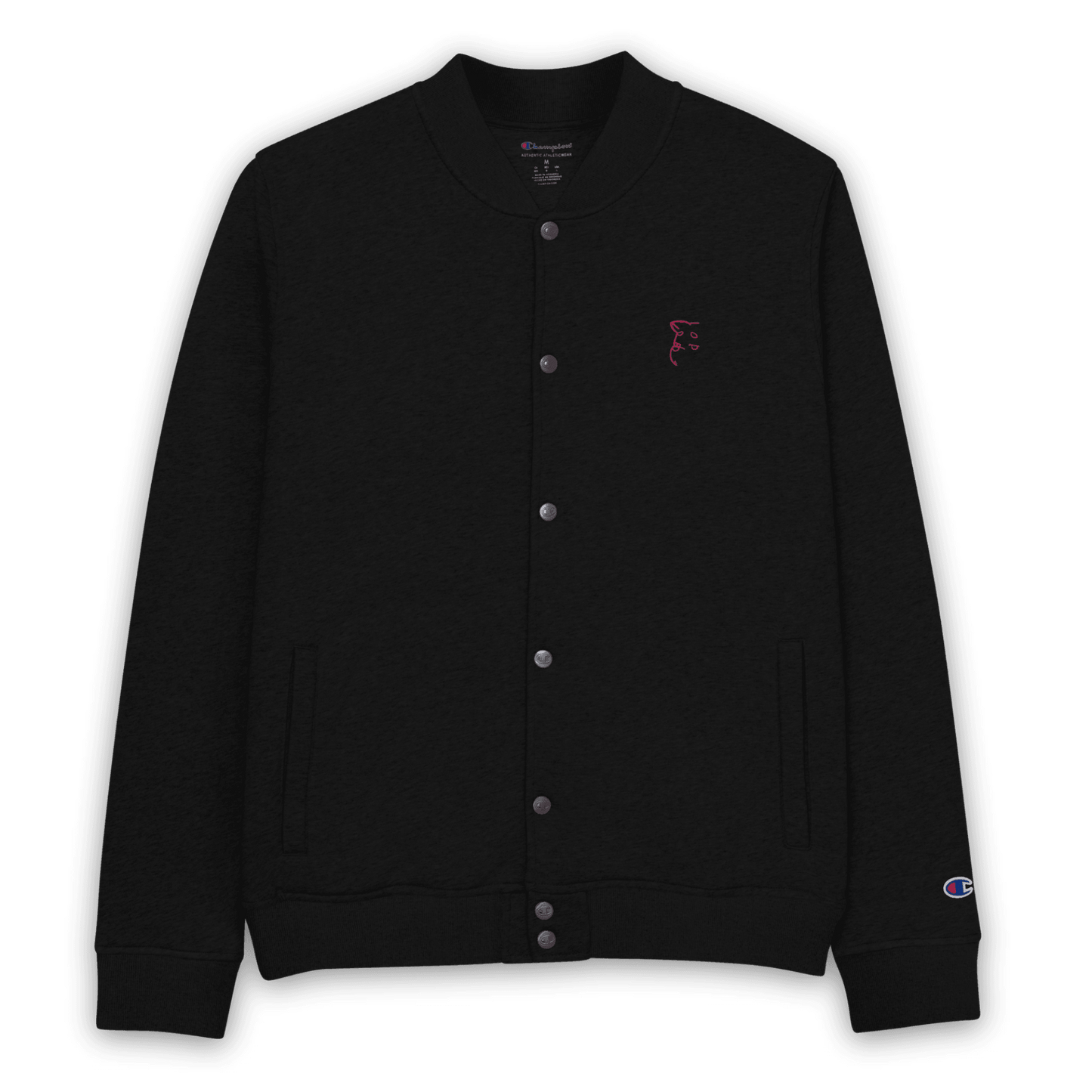 'Simply Barker' Embroidered Champion Bomber Jacket - barkerclothing