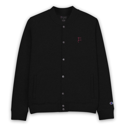 'Simply Barker' Embroidered Champion Bomber Jacket - barkerclothing