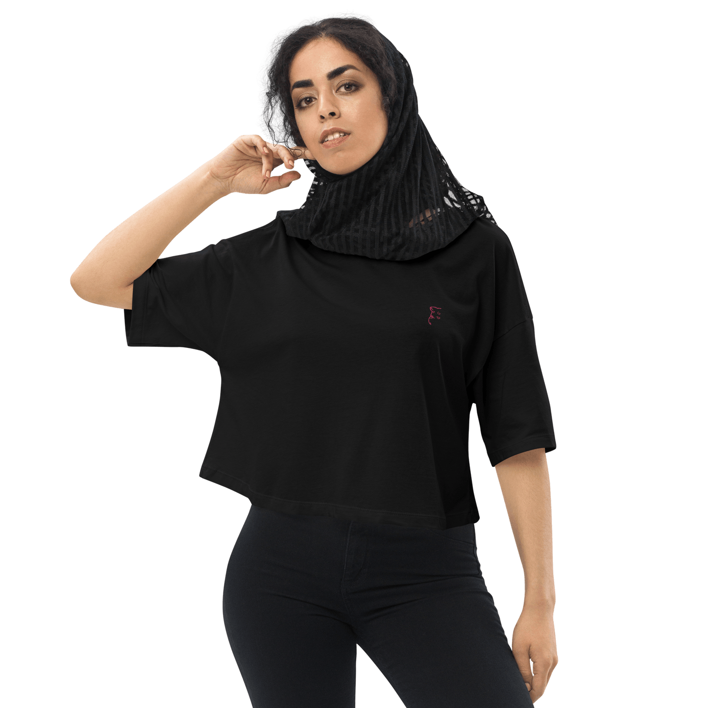 'Simply Barker' Loose Drop Shoulder Crop Top - barkerclothing