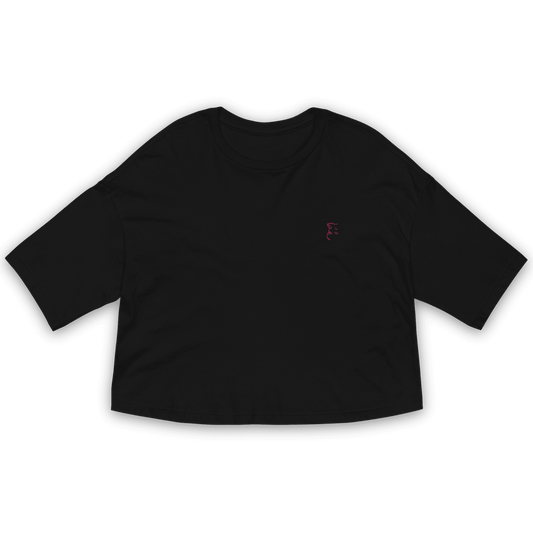 'Simply Barker' Loose Drop Shoulder Crop Top - barkerclothing